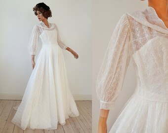 50s Wedding Dress Hibiscus